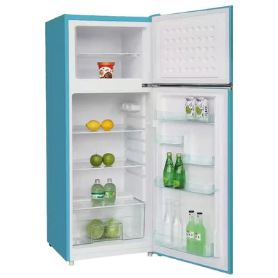 10 Cu. Ft. Retro Mini Refrigerator in Blue with Freezer | Fridge.com