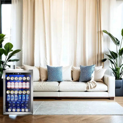 145 Cans or 37 Bottle Single Zone Freestanding Beverage Refrigerator & Wine Cooler | Fridge.com