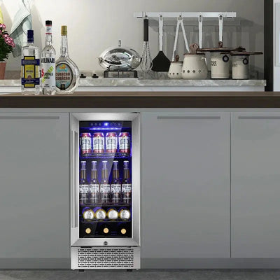 15 Inch Beverage Refrigerator Buit-In Wine Cooler Mini Fridge | Fridge.com