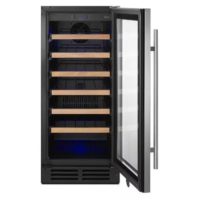 15" Undercounter Wine Cellar in Stainless Steel with Towel Handle Bar | Fridge.com