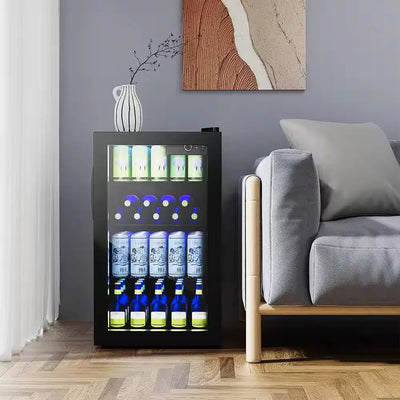 17.5 In. 120-Bottle Beverage and Wine Cooler Refrigerator Beer Wine Soda Drink Cooler Mini Fridge | Fridge.com
