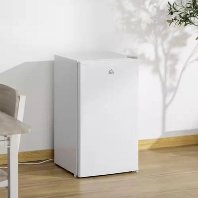 17.5 In. 3.2 Cu. Ft Mini Refrigerator with Freezer in White Reversible Door Adjustable Shelf and Thermostat | Fridge.com