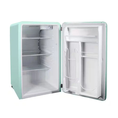 17.5 In. 3.2 Cu. Ft. Retro Mini Refrigerator in Mint Green, without Freezer | Fridge.com
