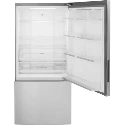 17.7 Cu. Ft. Bottom Freezer Refrigerator in Fingerprint Resistant Stainless Steel, Counter Depth | Fridge.com