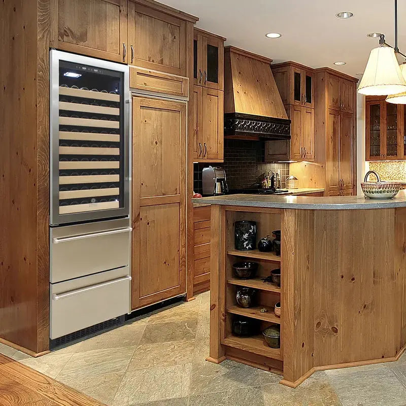 Vinotemp Connoisseur Series Dual-Zone Wine/2 Drawer Beverage Cooler | Fridge.com