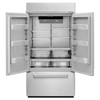 20.8 Cu. Ft. Built-In French Door Refrigerator in Stainless Steel with Platinum Interior | Fridge.com