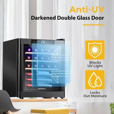 21 Bottle Compressor Wine Cooler Refrigerator with Digital Control | Fridge.com