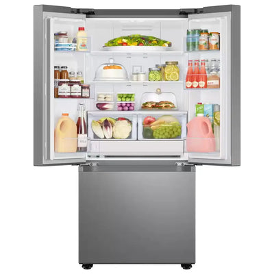 22 Cu. Ft. 3-Door French Door Smart Refrigerator with Water Dispenser in Fingerprint Resistant Stainless Steel | Fridge.com