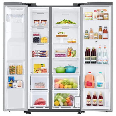 22 Cu. Ft. Counter Depth Side-By-Side Refrigerator with Touch Screen Family Hub | Fridge.com