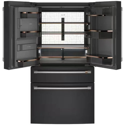22.3 Cu. Ft. Smart Four-Door French Door Refrigerator in Matte Black, Counter Depth | Fridge.com