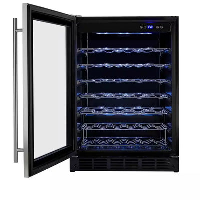 23.4 In. 50 Bottle, 154 Can, Wine and Beverage Cooler with Stainless Steel Door | Fridge.com