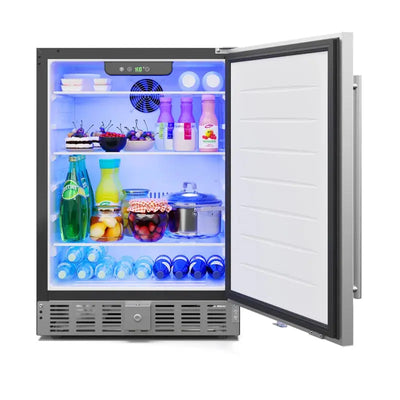 23.4 In. Stainless Steel, Built-In Refrigerator and Beverage Cooler, 5 Cu. Ft. 5C-MF-SS | Fridge.com