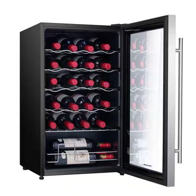 24 Bottle Single Zone Wine Cooler Small Wine Fridge | Fridge.com
