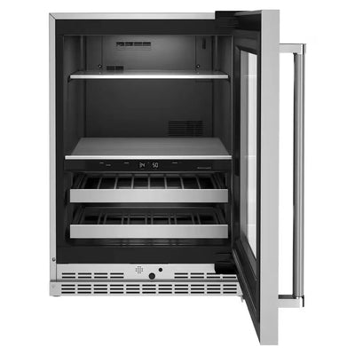 24 In. 14-Bottle Wine and Beverage Cooler in Stainless Steel | Fridge.com