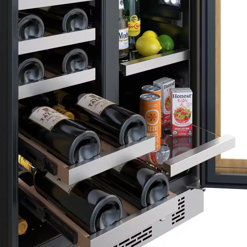 24 In. 21-Bottle Wine and 64-Can Built-In Beverage & Wine Cooler | Fridge.com