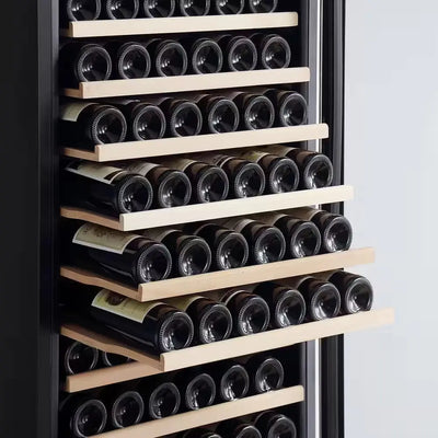 24 In. Single Zone 171-Bottle Free Standing and Built-In Wine Cooler in Stainless Steel | Fridge.com
