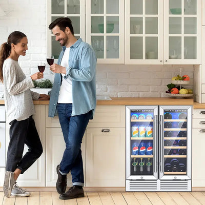 24 Inch Dual Zone Wine and Beverage Cooler | Fridge.com