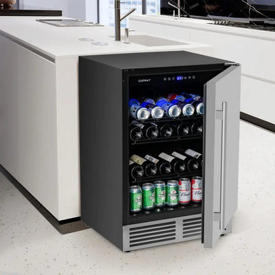 24 Inches Beverage Refrigerator with Removable Shelves and Adjustable Temperature | Fridge.com