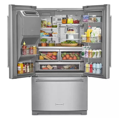26.8 Cu. Ft. French Door Refrigerator in Stainless Steel with Printshield Finish | Fridge.com