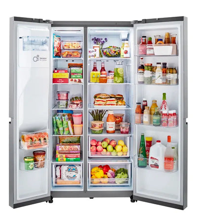 27 Cu. Ft. Side-By-Side Refrigerator with Smooth Touch Ice Dispenser | Fridge.com
