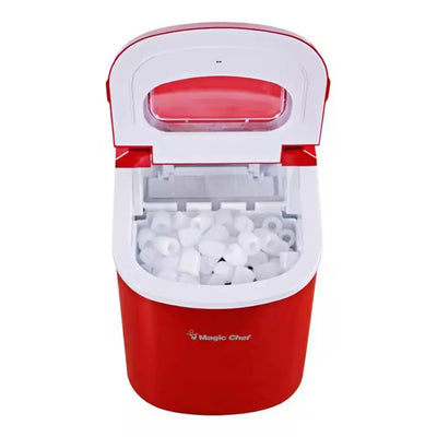 27 Lbs. Portable Countertop Ice Maker in Red | Fridge.com