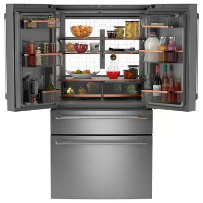 28.7 Cu. Ft. Smart Four Door French Door Refrigerator in Stainless Steel with Dual-Dispense Autofill Pitcher | Fridge.com