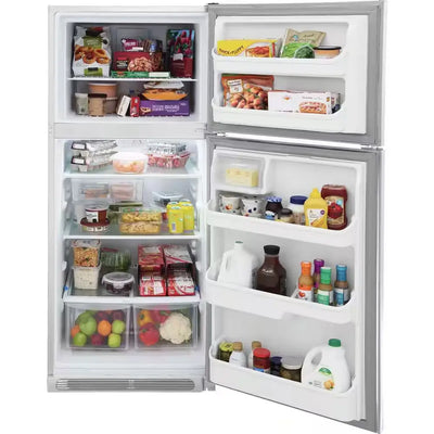 29.6 In. 20.4 Cu. Ft. Top Freezer Refrigerator in White | Fridge.com