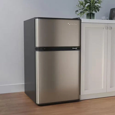 3.1 Cu. Ft. Mini Fridge in Stainless Steel with Freezer | Fridge.com
