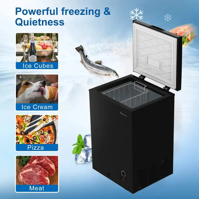 3.5 Cubic Feet Garage Ready Chest Freezer with Adjustable Temperature Controls | Fridge.com