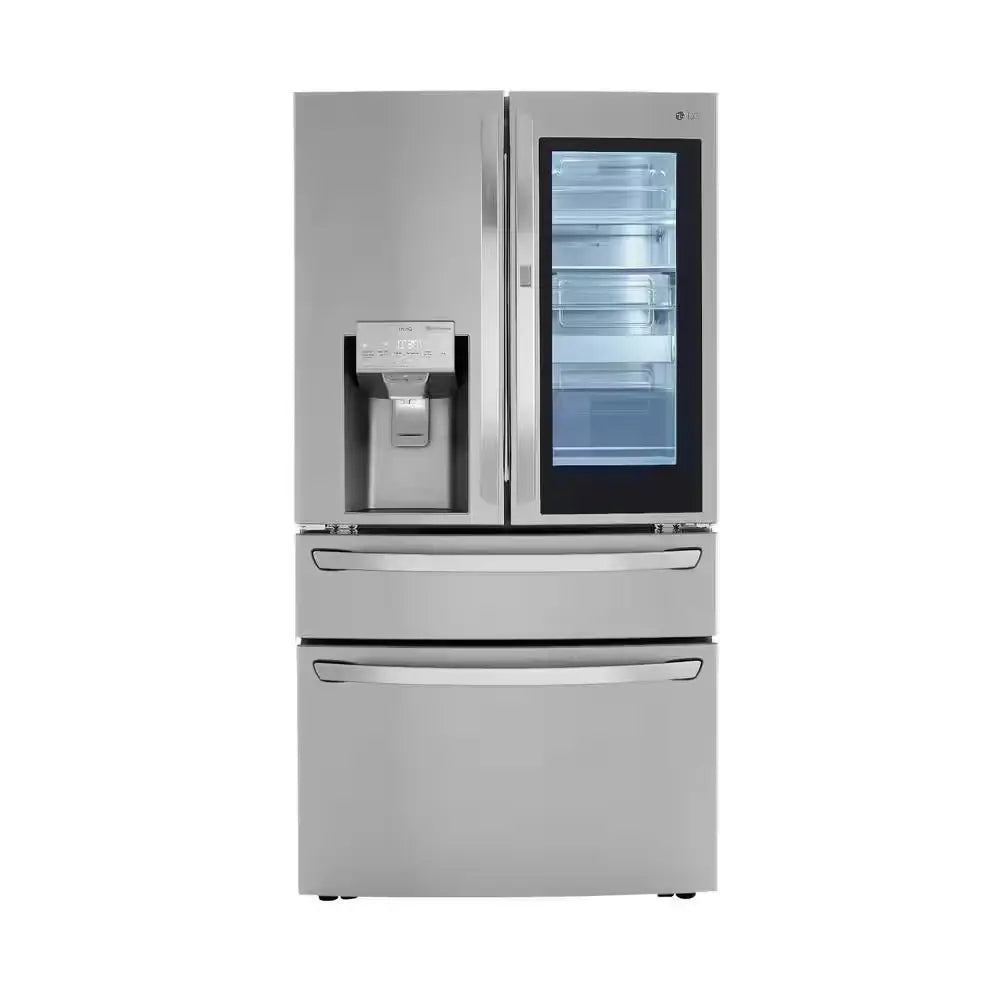 30 Cu. Ft. French Door Refrigerator, Instaview, Full-Convert Drawer, Craft Ice in Printproof Stainless Steel | Fridge.com