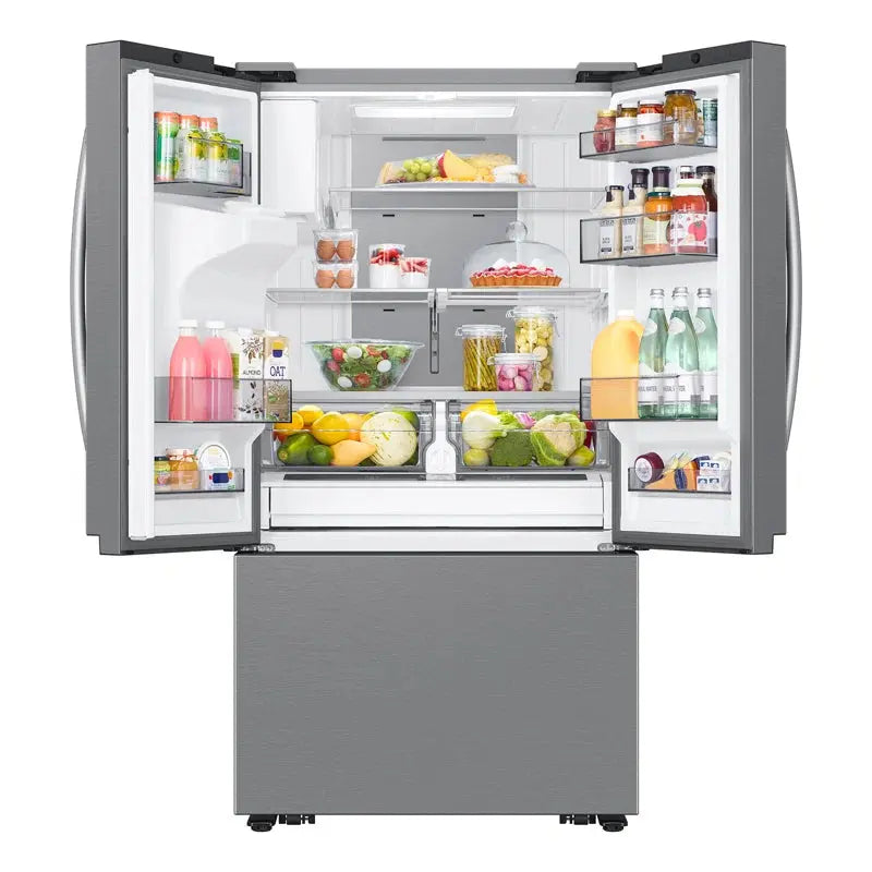 30 Cu. Ft. Mega Capacity 3-Door French Door Refrigerator with Family Hub™ in Stainless Steel | Fridge.com