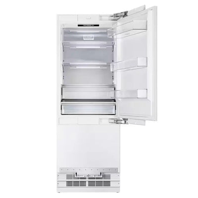 30 In. Width 16 Cu. Ft. Built-In Bottom Freezer Refrigerator in Custom Panel Ready, Counter Depth | Fridge.com