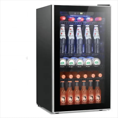 31.2"H X 17.5"W X 19.61"D Beverage Cooler Refrigerator Soda Drink Beer Fridge with Wine Storage | Fridge.com