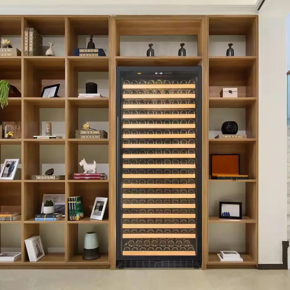 32 In. 289 Bottle Black Single Zone Wine Refrigerator | Fridge.com