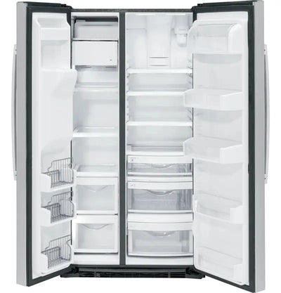 35.75" Side by Side 25.3 Cu. Ft. Energy Star Refrigerator with Fingerprint Resistant Finish | Fridge.com