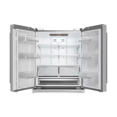 36 In. 22.5 Cu Ft Counter-Depth French Door Refrigerator in Stainless Steel | Fridge.com