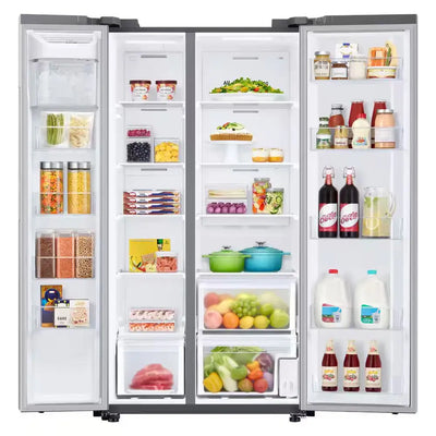 36 In. 22.6 Cu. Ft. Smart Side by Side Refrigerator in Fingerprint-Resistant Stainless Steel, Counter Depth | Fridge.com
