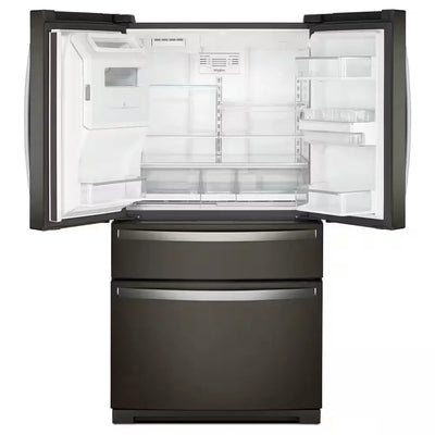 36 In. 26 Cu. Ft. Standard Depth French Door Refrigerator in Fingerprint Resistant Black Stainless with Triple Crisper | Fridge.com