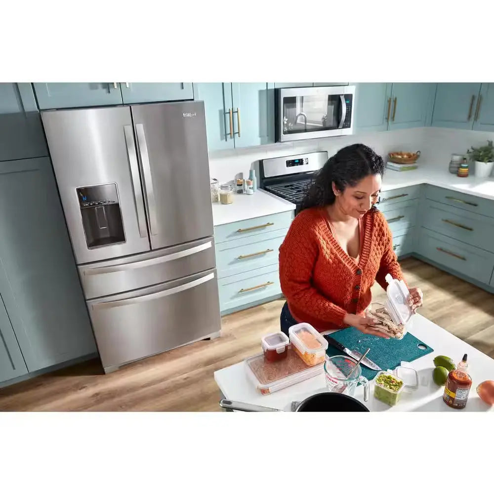 36 In. 26 Cu. Ft. Standard Depth French Door Refrigerator in Fingerprint Resistant Stainless Steel with Triple Crisper | Fridge.com