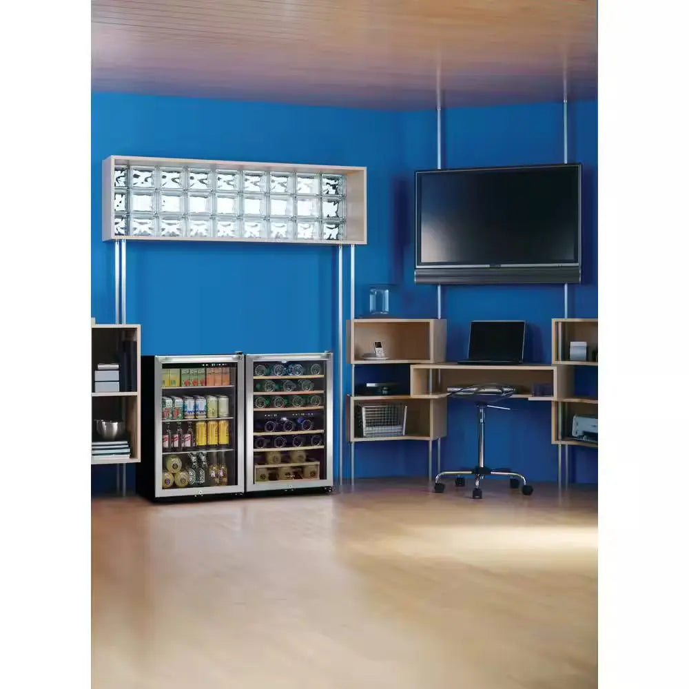 38-Bottle Wine Cooler with 2 Temperature Zones in Stainless Steel | Fridge.com