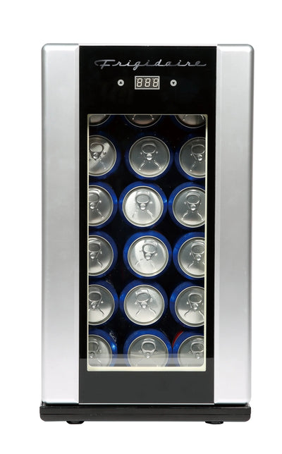 Frigidaire, 18 Can/4 Bottle Retro Beverage Refrigerator, Temperature Control, Stainless (EFMIS567-WM) | Fridge.com