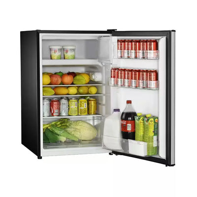 4.5 Cu. Ft. Mini Fridge with True Freezer in Stainless Look | Fridge.com