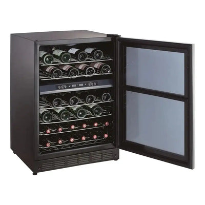44 Bottle Dual Zone Wine Cooler in Stainless Steel | Fridge.com