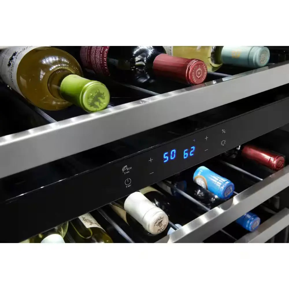 46-Bottle Undercounter Wine Center in Stainless Steel | Fridge.com