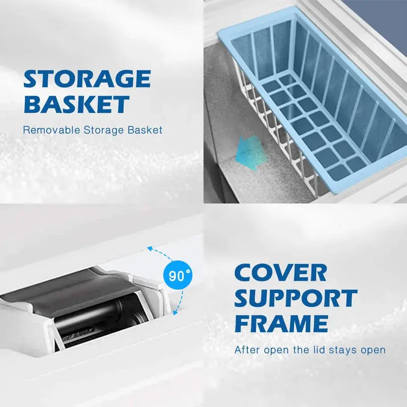 5 Cubic Feet Garage Ready Chest Freezer with Adjustable Temperature Controls | Fridge.com