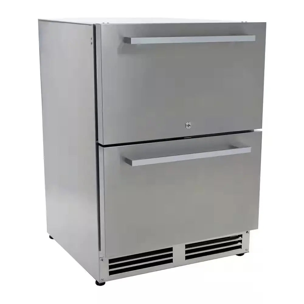 5.2 Cu. Ft. Built-In Outdoor Refrigerator with Dual Drawers in Stainless Steel | Fridge.com