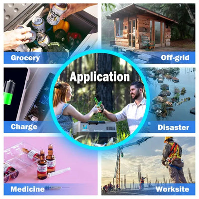 52Qt 12V Car Freezer with APP Control, Portable Cooler Refrigerator(Without Battery) | Fridge.com