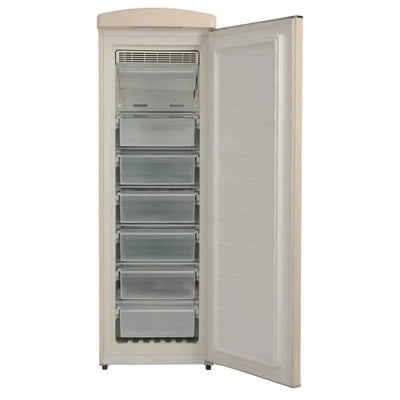 Conserv 8.3 Cubic Feet Classic Retro Upright Freezer Frost Free 24" 110V W/ 6 Drawers | Fridge.com