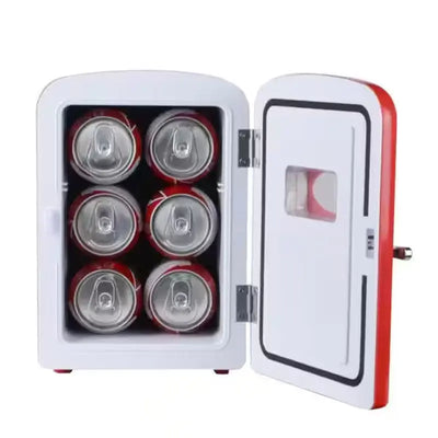 6.85 In. 0.15 Cu. Ft., 6 Can Retro, Mini Refrigerator in Red, Dr Pepper Themed without Freezer | Fridge.com
