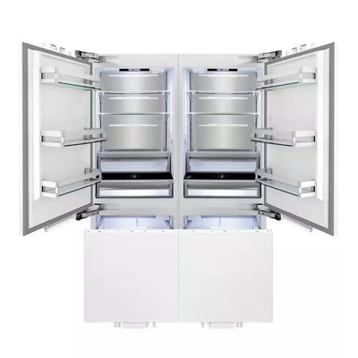 60 In. 4-Door Panel Ready French Door Refrigerator with Internal Ice and Water Dispenser | Fridge.com